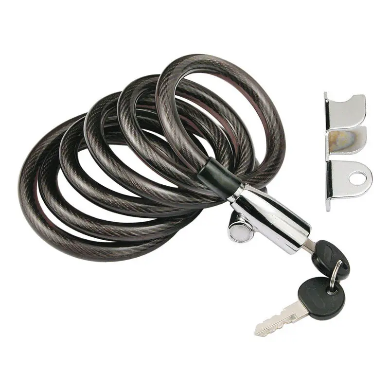 LUCCHETTO BRN Spirale METAL con chiave per Monopattini e Bici