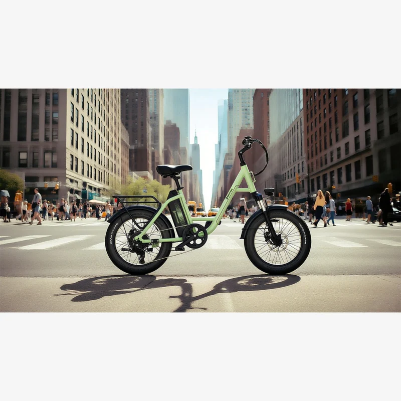LUCKEEP C27 20" Step-Thru Cargo Electric Bike 750W(1200W Peak) Motor 48V 13Ah Battery