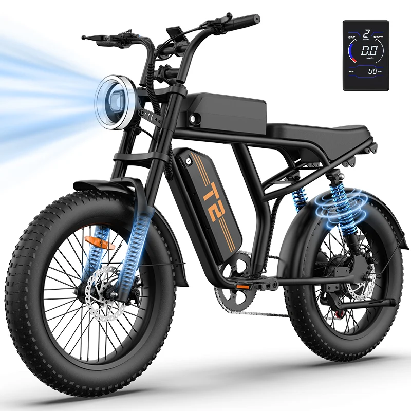 URLIFE T2 20" Off Road Electric Bike 745W Motor 48V 15.6Ah Battery (US Version)