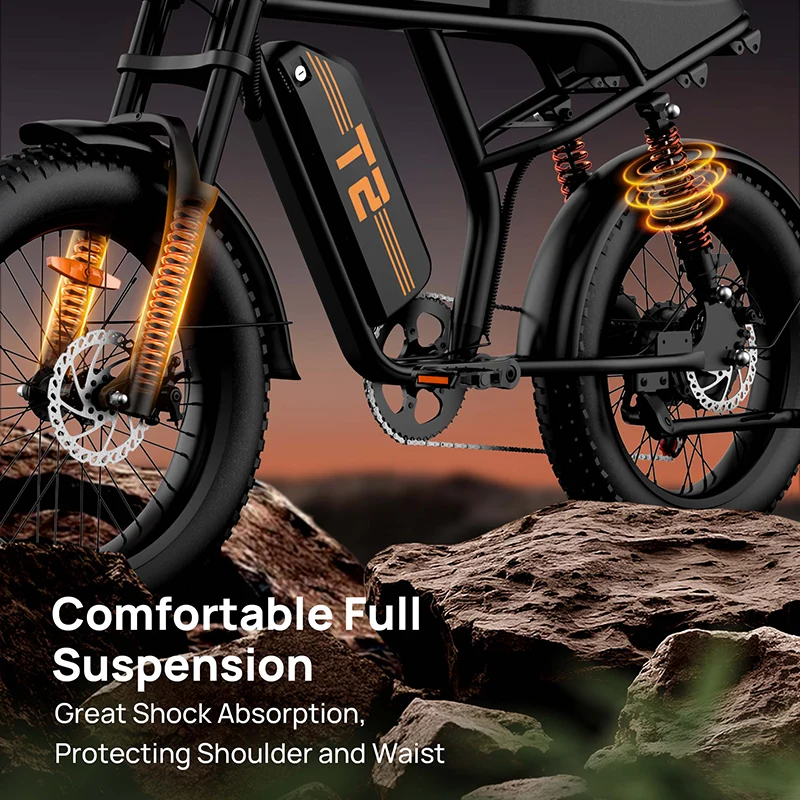 URLIFE T2 20" Off Road Electric Bike 745W Motor 48V 15.6Ah Battery (US Version)