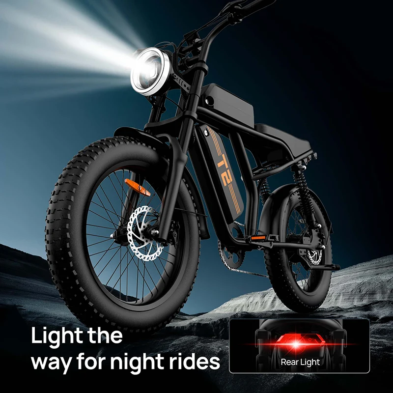 URLIFE T2 20" Off Road Electric Bike 745W Motor 48V 15.6Ah Battery (US Version)