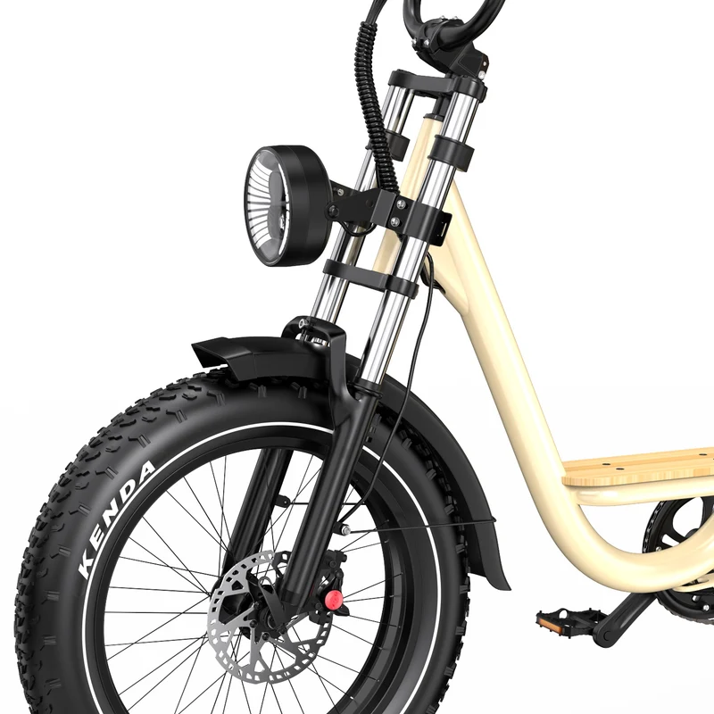 ONESPORT W77 20" Retro Electric Bike 500W Motor 48V 18Ah Battery