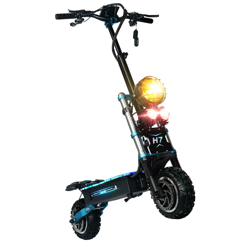 GLEERIDE H7 11" Off-Road Electric Scooter 3000W*2 Dual Motor 60V 30Ah LG Battery