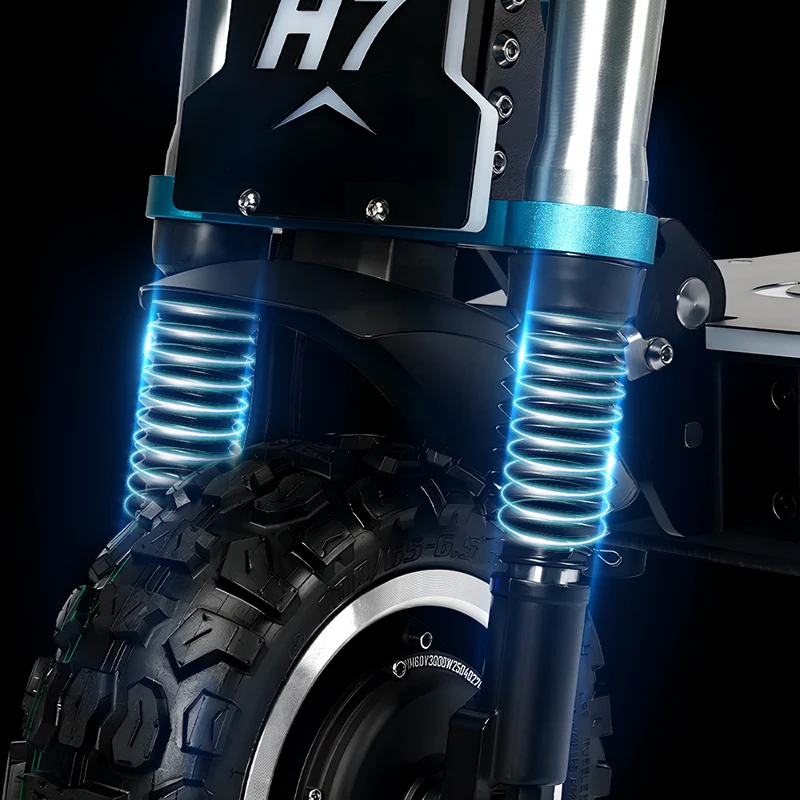 GLEERIDE H7 11" Off-Road Electric Scooter 3000W*2 Dual Motor 60V 30Ah LG Battery