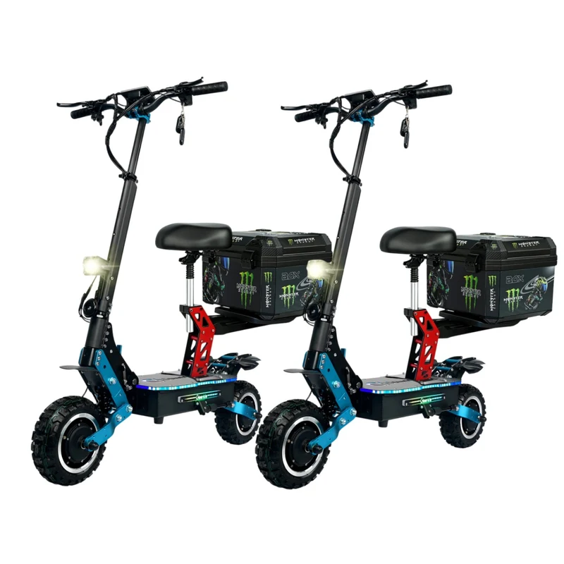 GLEERIDE H5 11" Off-Road Electric Scooter 3000W*2 Dual Motor 60V 30Ah LG Battery