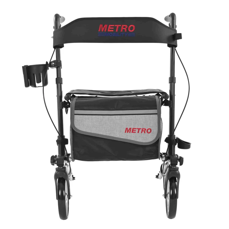 METRO MOBILITY M931 4-Wheel Rollator Walker with Seat & Basket