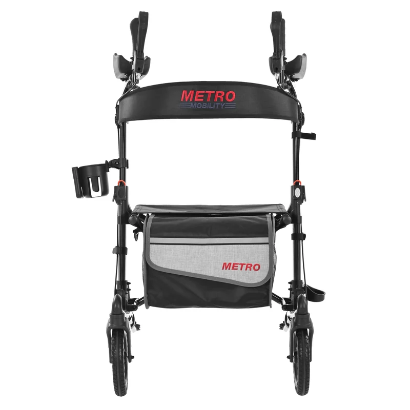METRO MOBILITY M905BU 4-Wheel Rollator Walker with Seat & Basket
