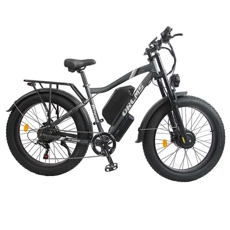ORLMS MX500 26" Fat Tire Mountain Electric Bike 2000W Dual Motor 52V 25Ah Battery (EU Version)