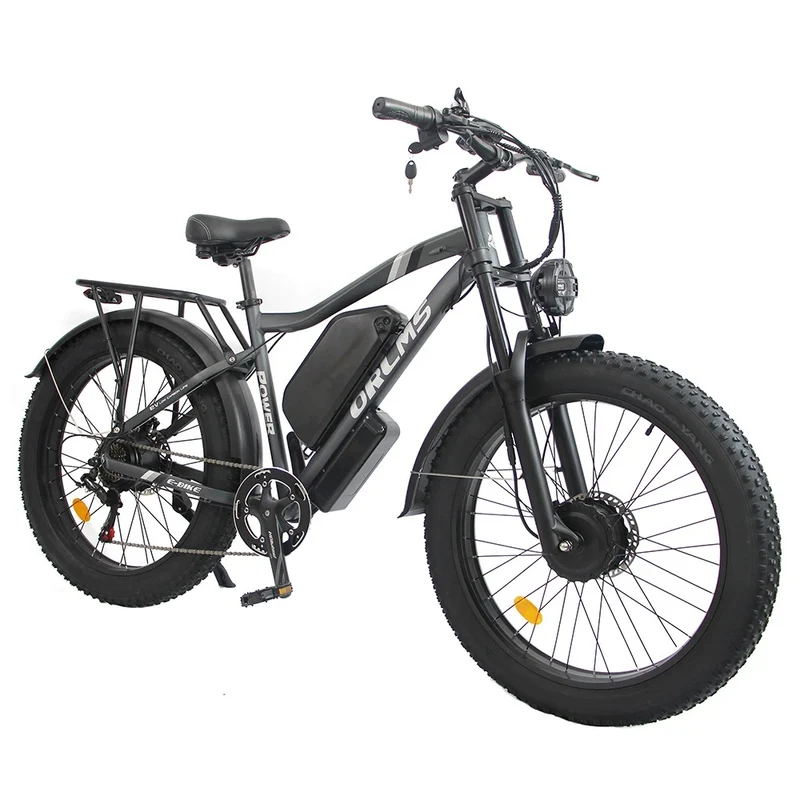 ORLMS MX500 26" Fat Tire Mountain Electric Bike 2000W Dual Motor 52V 25Ah Battery (EU Version)