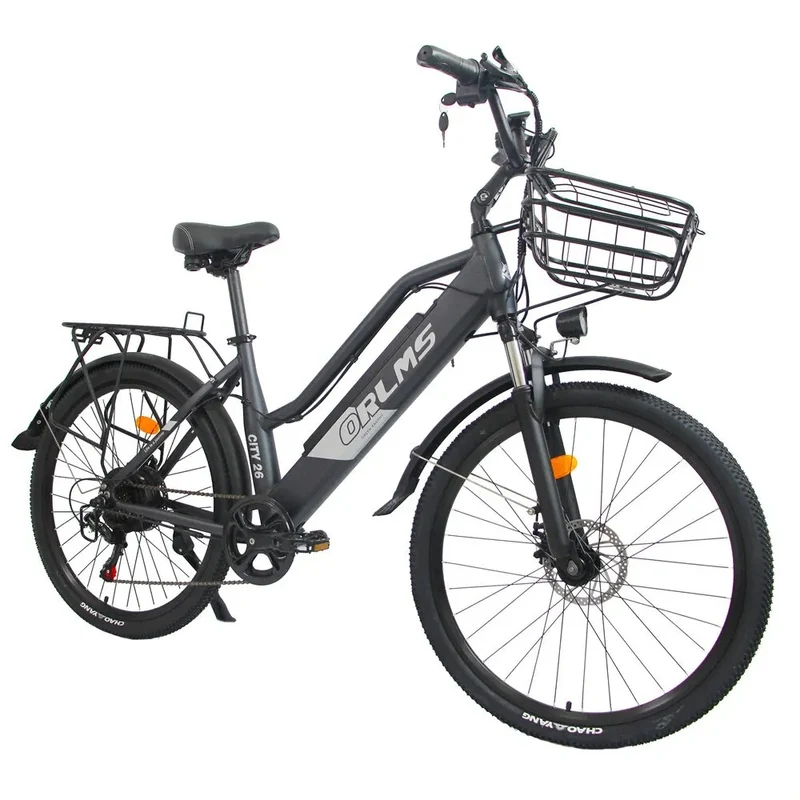 ORLMS CITY BIKE 26" Step-through E-Bike For Women 500W Motor 48V 15AH Battery