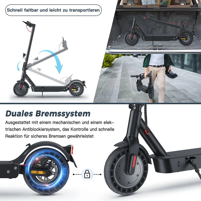 E9MAX E-Scooter Mit Sitz (ABE, eKFV)