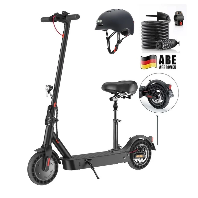 E9MAX E-Scooter Mit Sitz (ABE, eKFV)