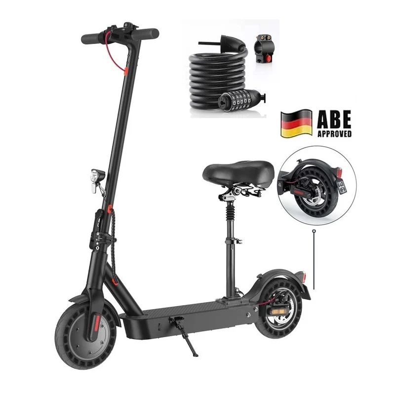 E9MAX E-Scooter Mit Sitz (ABE, eKFV)
