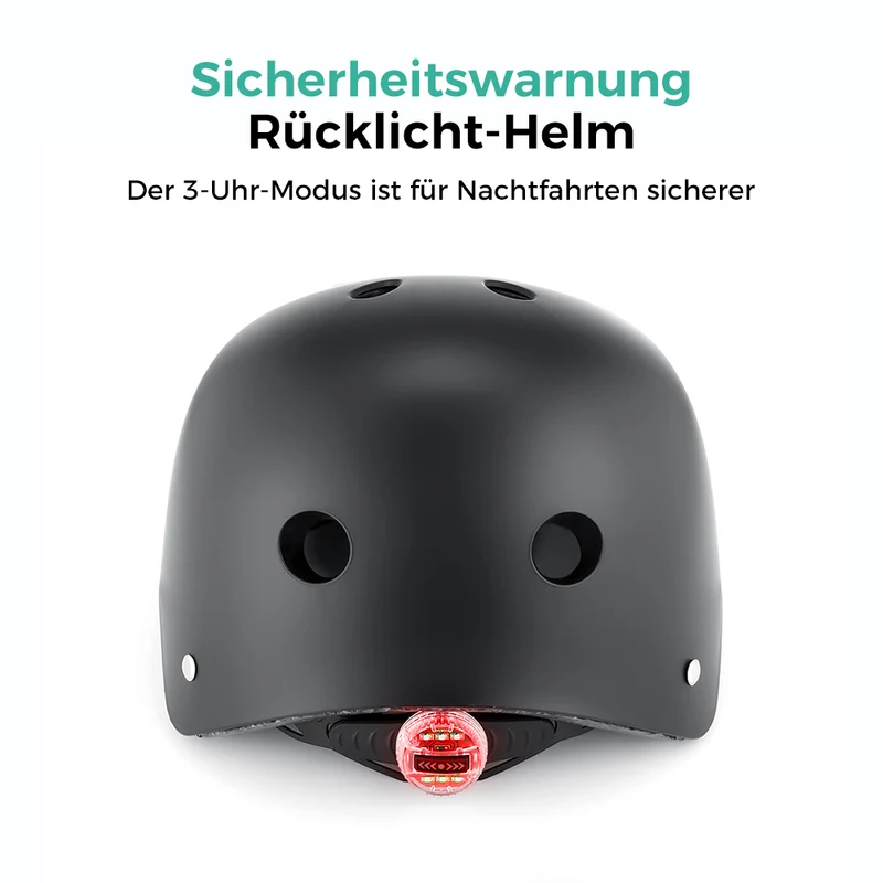 E-Scooter helm mit Rücklicht für Erwachsene