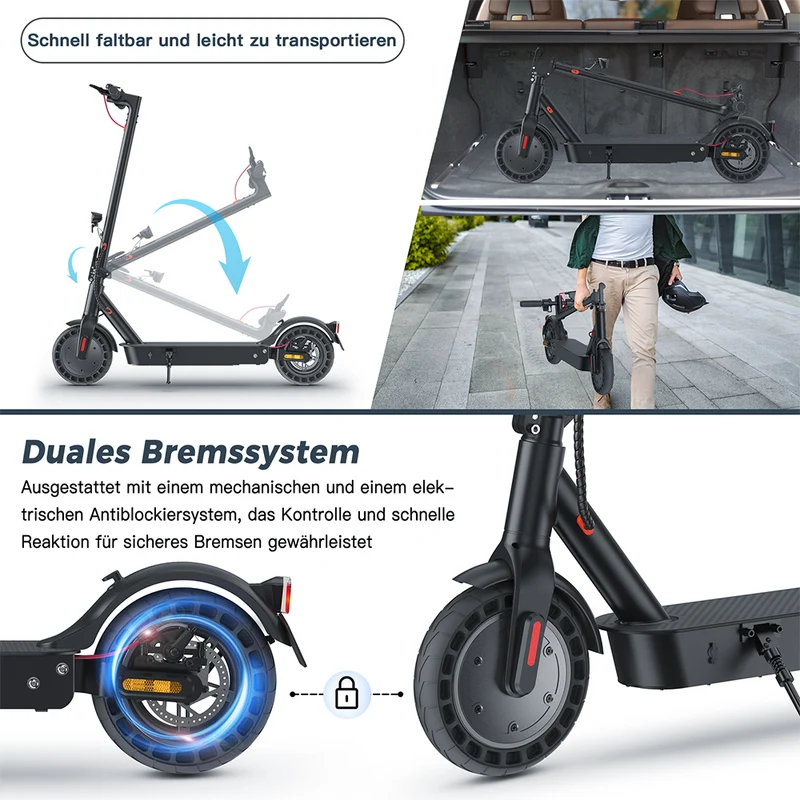 E9MAX E-Scooter Mit Strassenzulassung 500W