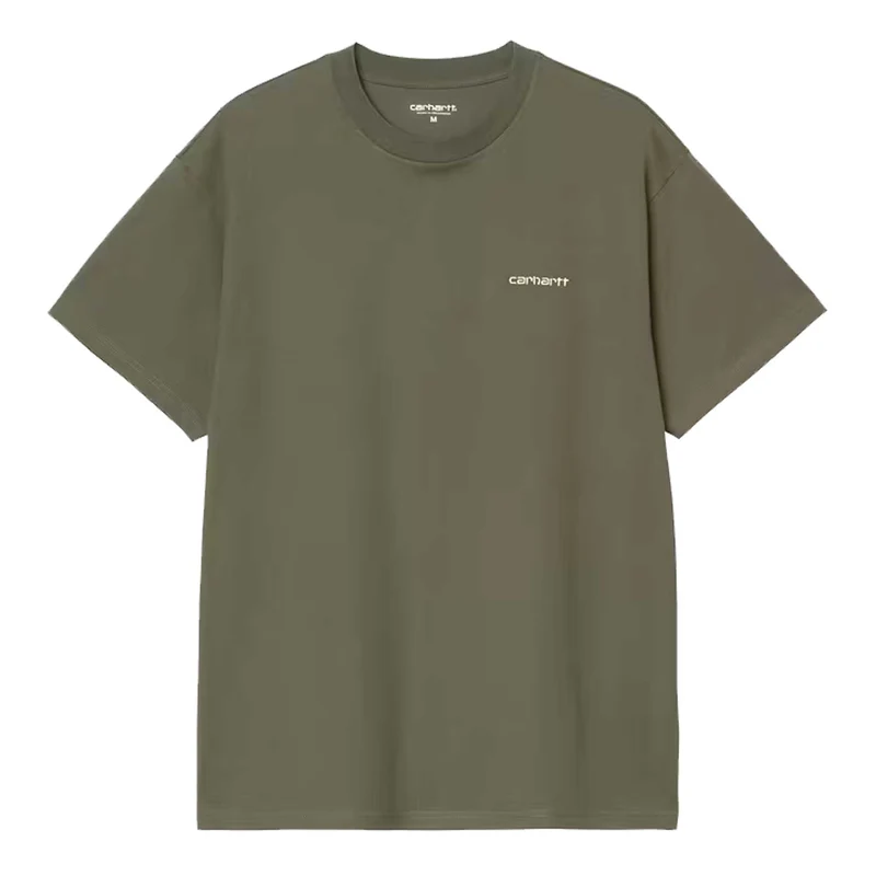 T-Shirt Ss Script Embroidery