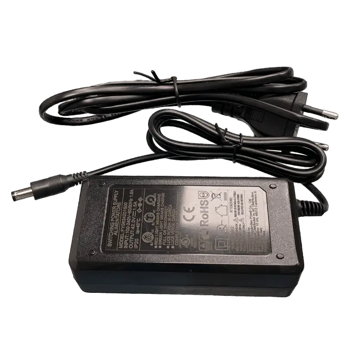 CARICATORE 42V 1,5A per monopattino elettrico ARGENTO ACTIVE EVO