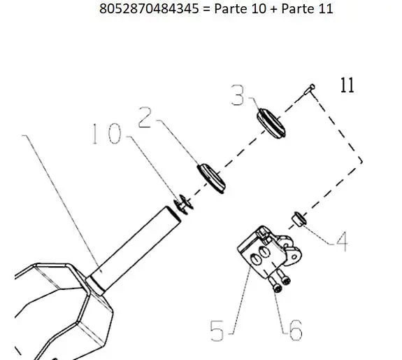COMPONENTI FISSAGGIO PIANTONE / FORCELLA per Monopattino elettrico Ducati SCRAMBLER CROSS-E