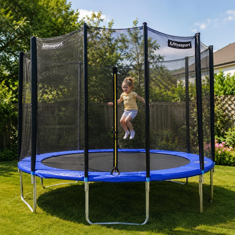 Bordo per trampolino Ultrasport 305 cm - Bordo protettivo per trampolino - Blu