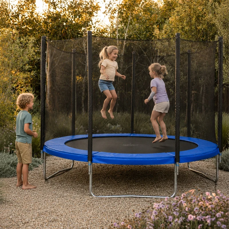 Bordo per trampolino Ultrasport 305 cm - Bordo protettivo per trampolino - Blu