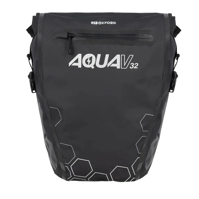Oxford Aqua V32 Double QR Pannier Bag Black