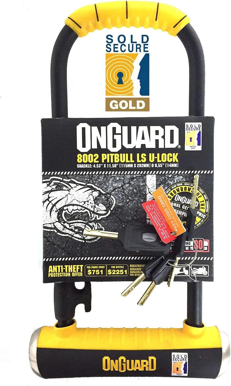 OnGuard Pitbull LS 8002 Long Shackle Bike U-Lock