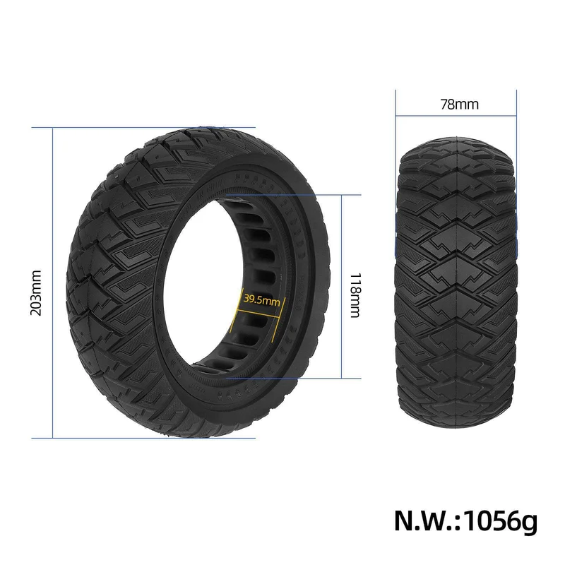 PNEUMATICO pieno gomma solida ruota 8.5x3 pollici per monopattino KuKirin G2 Pro (VERSIONE 2023) Kaabo warrior Kaabo wolf Zero 8/9 10X VSETT 8/9 PRO e Altri
