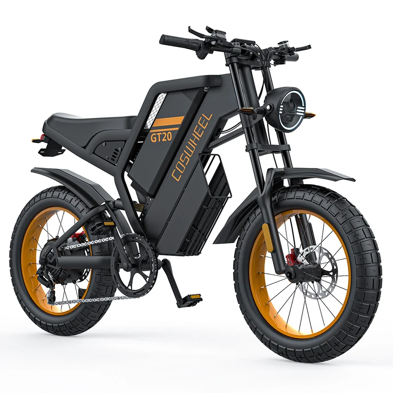 COSWHEEL GT20 20" Off Road Electric Bike 1000W Motor 48V 25Ah Battery
