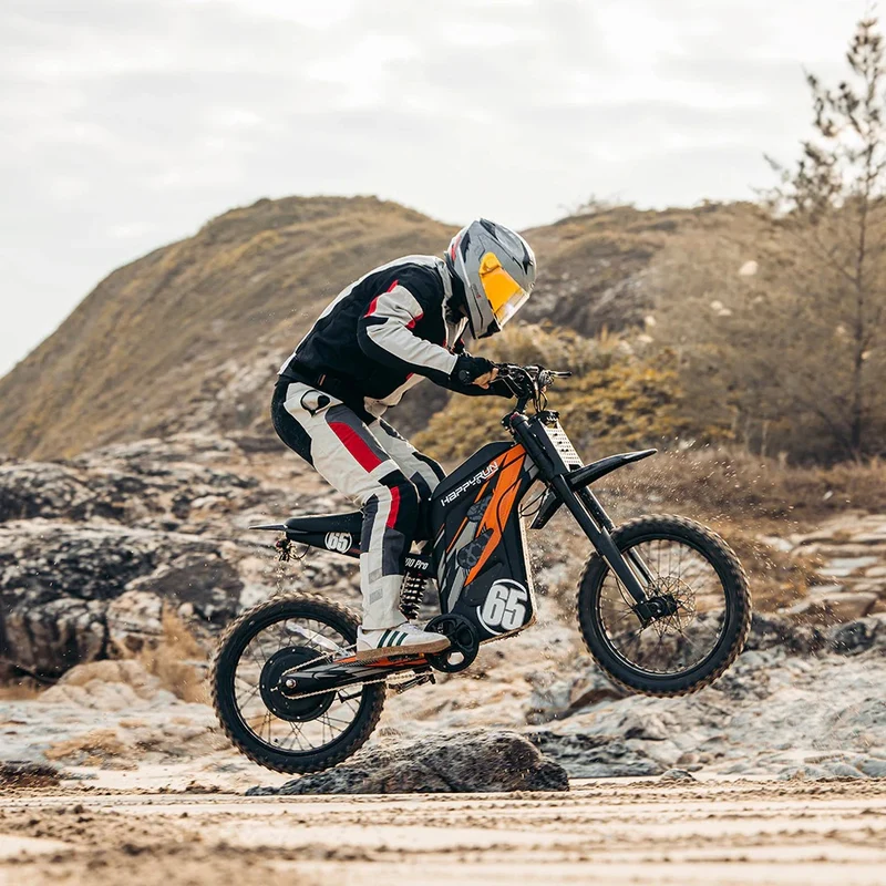 HAPPYRUN Tank G300 Pro Fat Tire Electric Bikes 6500W Peak Motor 72V 30Ah Battery