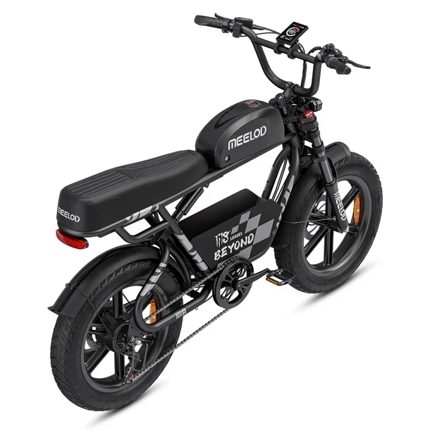 MEELOD M8 20" Retro Moped Style Electric Bike 750W Motor 48V 15.6Ah Battery
