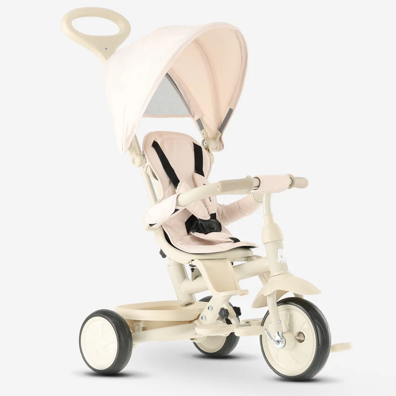 Triciclo Adventurer con manubrio di spinta Sand