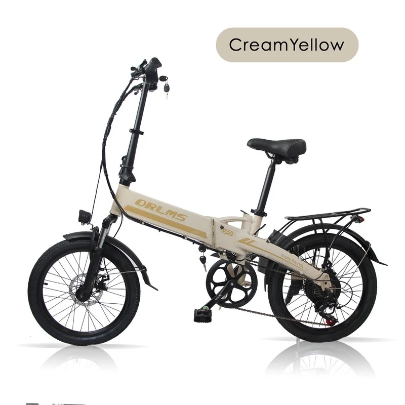 ORLMS S9 20" City Commuter Electric Bike 500W Motor 48V 13Ah Battery