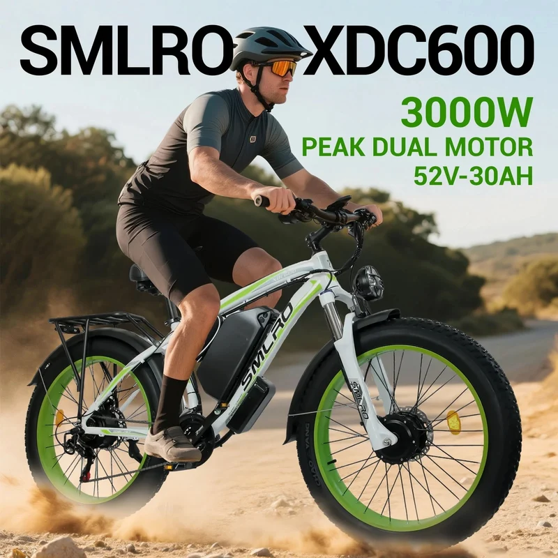 ORLMS XDC600 26" Off-road Electric Bike Dual Motor 2000W 52V 30Ah Battery