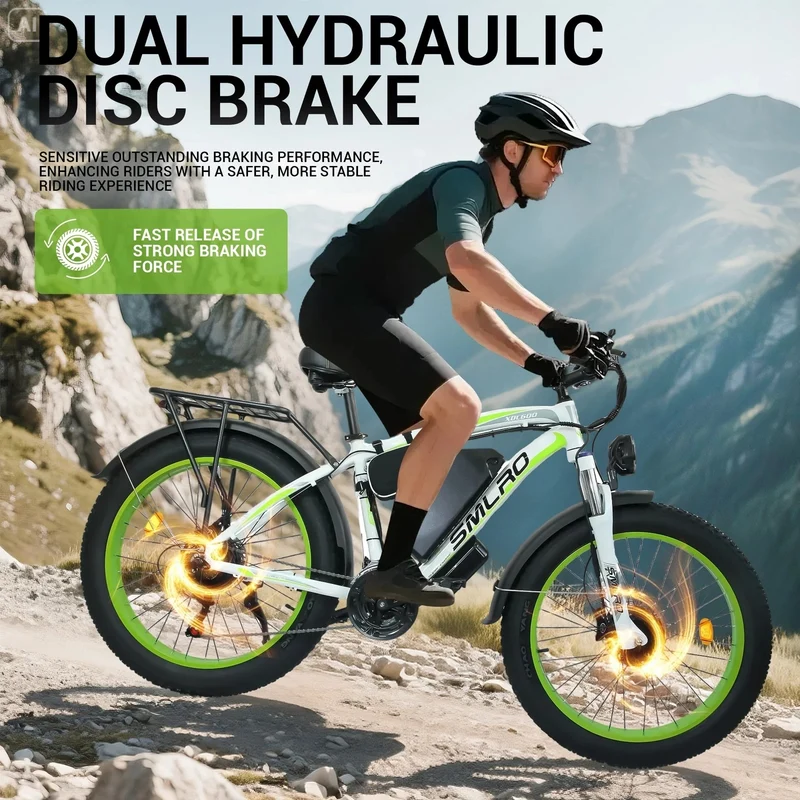 ORLMS XDC600 26" Off-road Electric Bike Dual Motor 2000W 52V 30Ah Battery