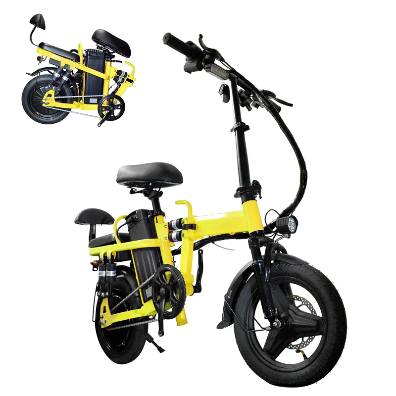 GLEERIDE A9 14" Mini Folding Electric Bike 750W Peak Motor 48V 15Ah Battery