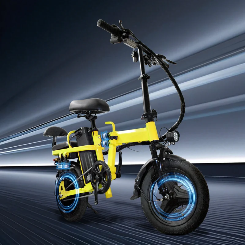 GLEERIDE A9 14" Mini Folding Electric Bike 750W Peak Motor 48V 15Ah Battery