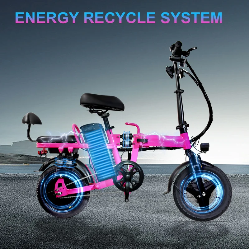 GLEERIDE A9 14" Mini Folding Electric Bike 750W Peak Motor 48V 15Ah Battery
