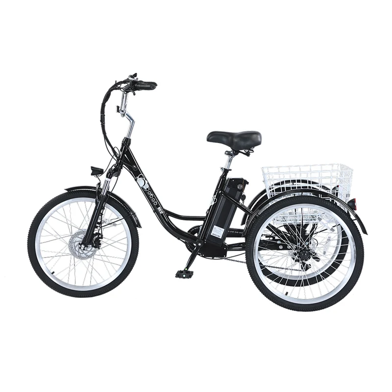 GOGOBEST GF100 24" Electric City Tricycle Cargo Ebike 350W Motor 36V 15Ah/20Ah Battery