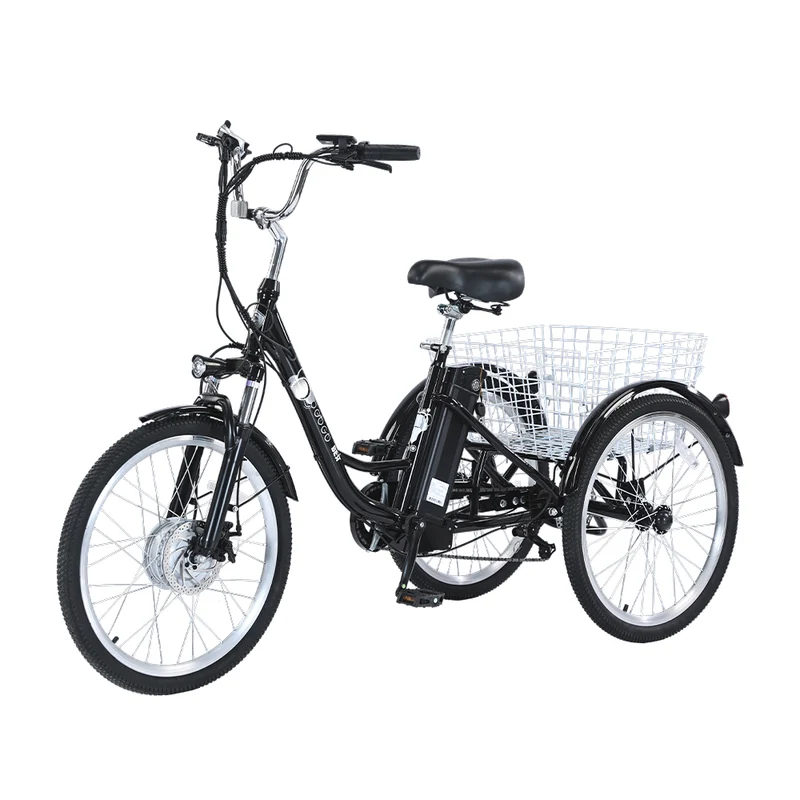 GOGOBEST GF100 24" Electric City Tricycle Cargo Ebike 350W Motor 36V 15Ah/20Ah Battery