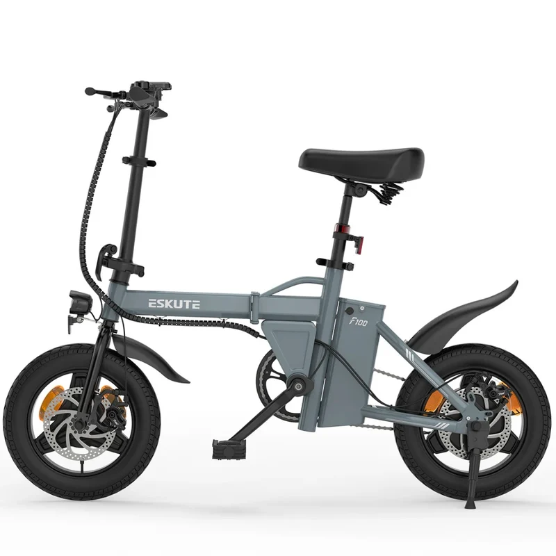 ESKUTE F100 14" Mini Folding Electric Bike 250W Motor 36V 9Ah Battery