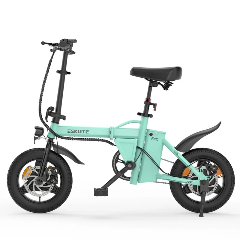 ESKUTE F100 14" Mini Folding Electric Bike 250W Motor 36V 9Ah Battery