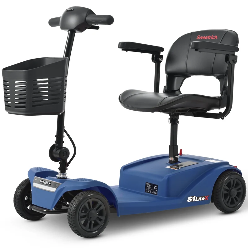 SWEETRICH S1 LITEX 8" 4 Wheel Electric Mobility Scooter 250W Motor 24V 12Ah Battery (EU-Version)