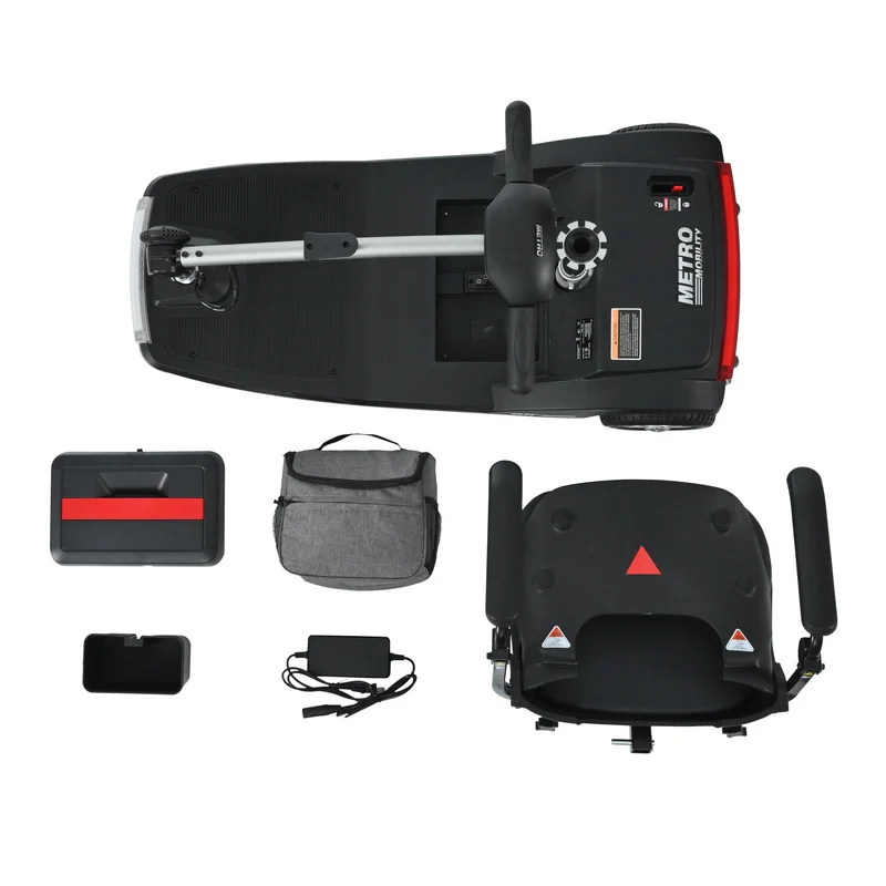 METRO MOBILITY AIR CLASSIC 7.5" 3 Wheel Electric Mobility Scooter 250W Motor 24V 12Ah Battery