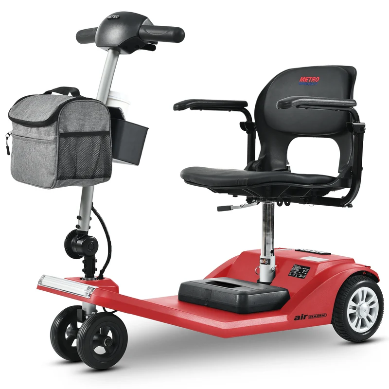 METRO MOBILITY AIR CLASSIC 7.5" 3 Wheel Electric Mobility Scooter 250W Motor 24V 12Ah Battery