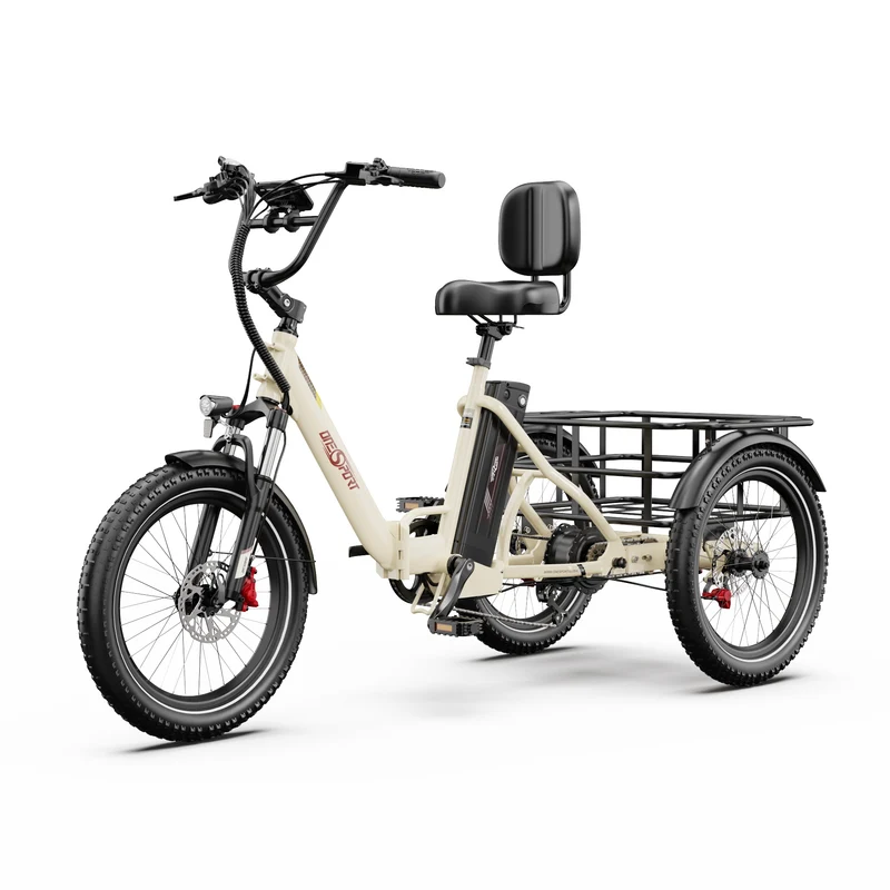 ONESPORT OT30 PRO 20" 3-Wheel Folding E-Trike 500W Motor 48V 18Ah Battery