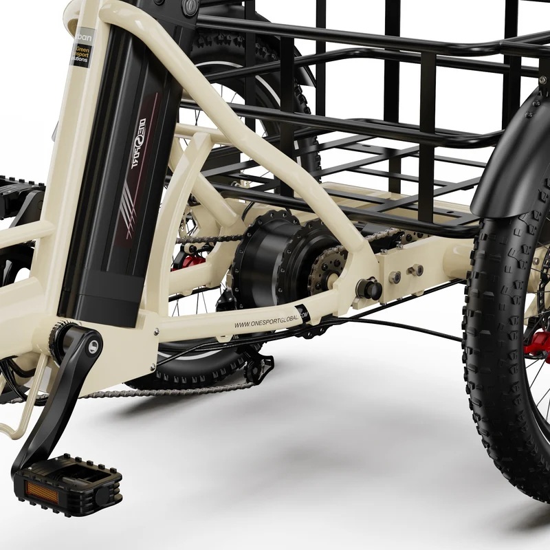 ONESPORT OT30 PRO 20" 3-Wheel Folding E-Trike 500W Motor 48V 18Ah Battery