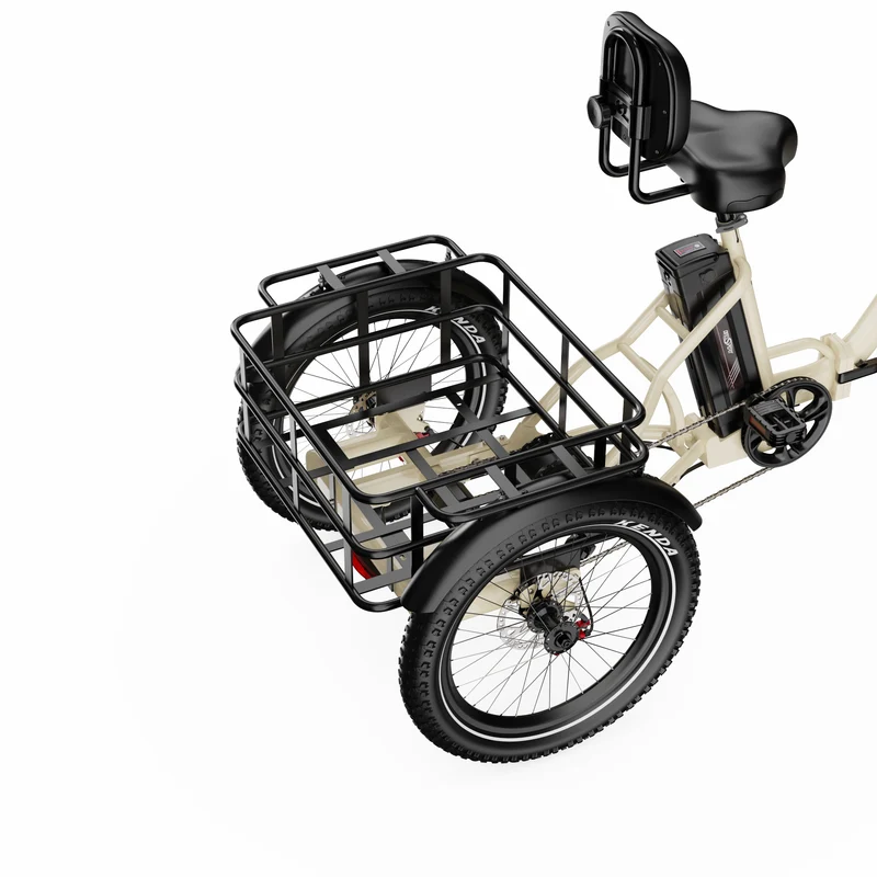 ONESPORT OT30 PRO 20" 3-Wheel Folding E-Trike 500W Motor 48V 18Ah Battery