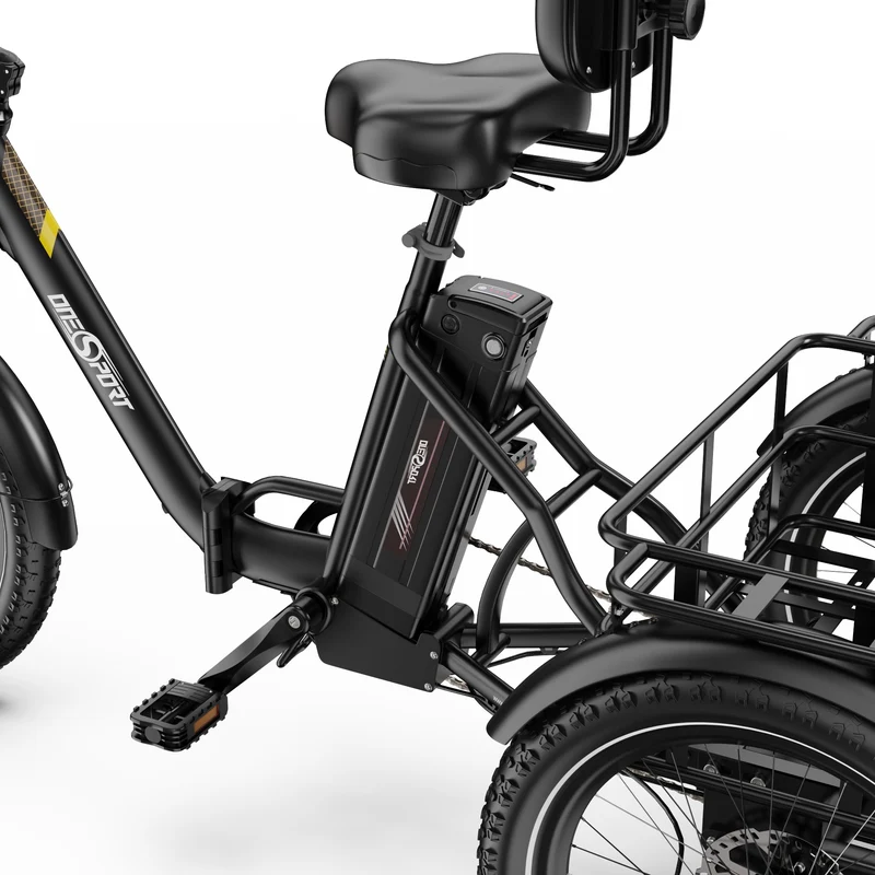 ONESPORT OT30 PRO 20" 3-Wheel Folding E-Trike 500W Motor 48V 18Ah Battery