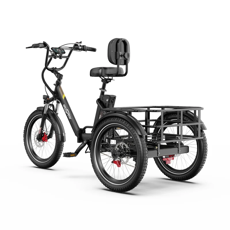 ONESPORT OT30 PRO 20" 3-Wheel Folding E-Trike 500W Motor 48V 18Ah Battery