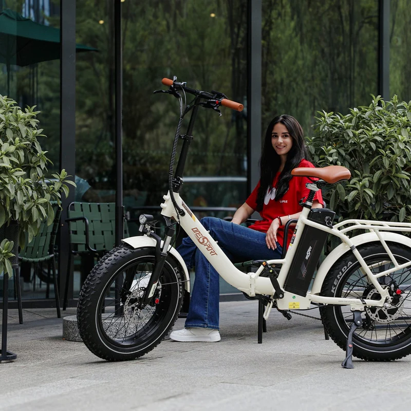 ONESPORT OT16 Max 20" Folding Electric Commuter Bike 500W Motor 48V 18Ah Battery Support APP